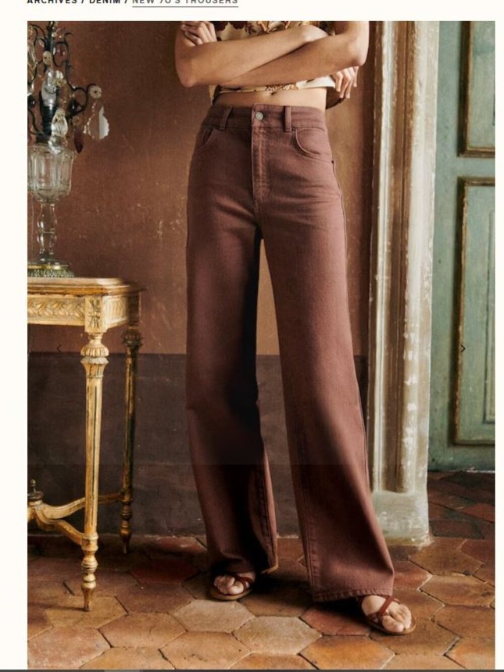 Sezane New 70's Trousers